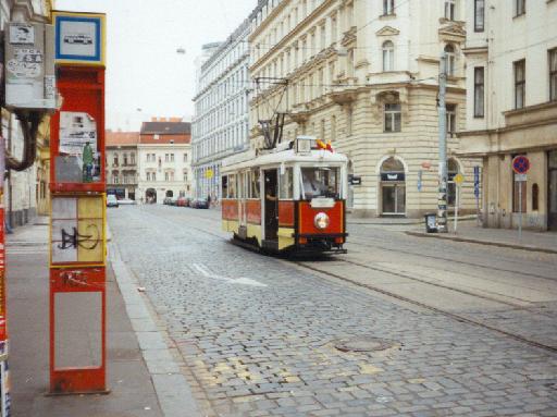 Visit_Czechia's tweet photo. Old tram at Lazarská street, New Town, Prague, Czechia. Unfortunately, there is no snow in Prague at Christmas time during recent years....., but our capital is simply nice all the time. 🇨🇿🎄#Prague #tram #Christmas #Christmastime #Czechia #VisitCzechia #CzechiaHeritage https://t.co/wMGp8uf9zN