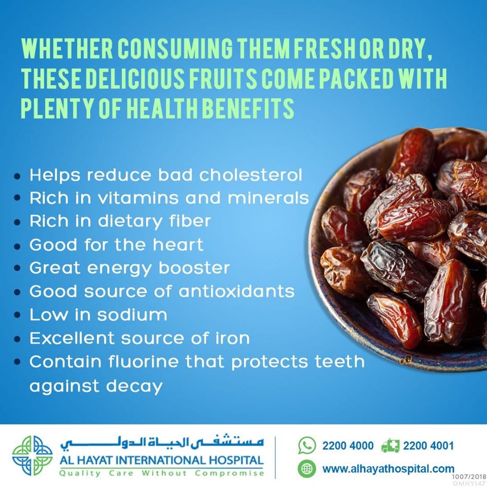 al_hayat_muscat's tweet photo. Know the Health Benefits of Dates.
Click Here to Book Your Appointment: https://t.co/PnLRol0gEQ
#helathybehaviors #healthtips #doctortips #healthcare #dates #diet #fitness #fitnesstips #alhayathospitaloman #AHIH #hospital #omani #arabic #muscat #oman #omanhealth #muscathealth https://t.co/Ene0vIdaw1