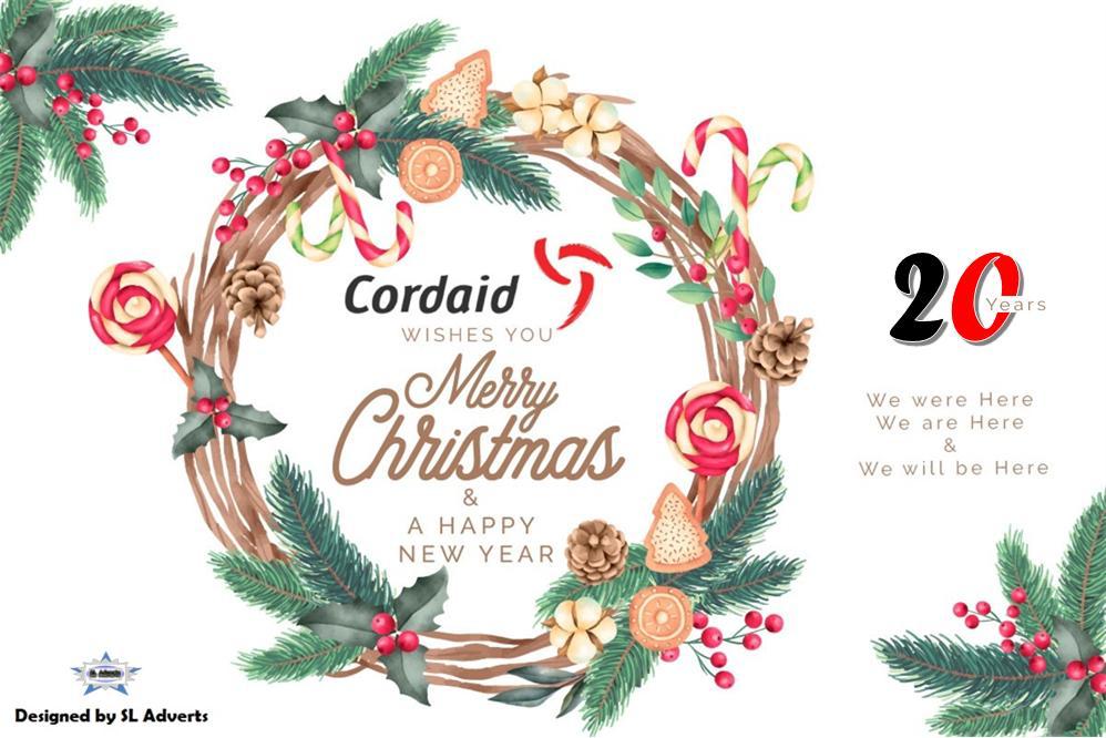 CORDAID_SL's tweet photo. Cordaid wishes you Merry Christmas and a Happy New Year! https://t.co/KXBApTL5gL