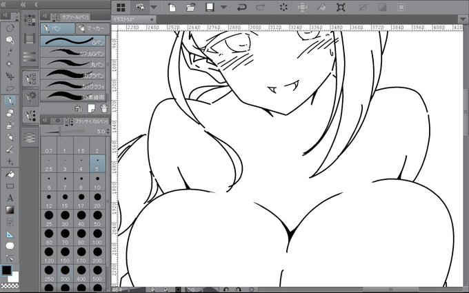 ええ乳が描けている気がする。 