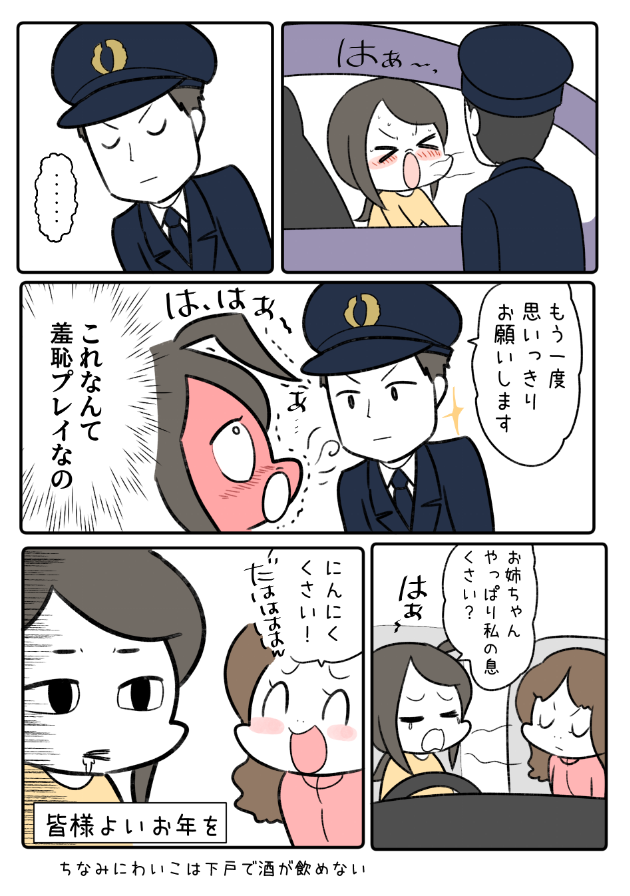 年末の検問で凄く恥ずかしかった話し 