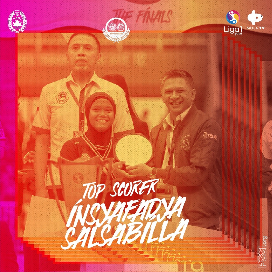 Selamat kepada Insyafadya dari PS TIRA Persikabo yang berhasil meraih gelar Top Scorer Liga 1 Putri dengan total 14 gol. 

#PSSINow #Liga1Putri #PertiwiBerani