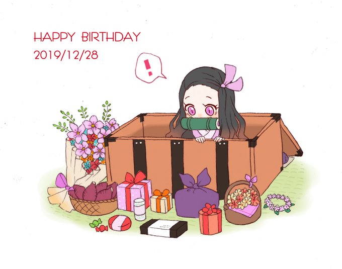 rokuさんがTwitterに投稿した竈門禰豆子(鬼滅の刃)のイラスト。