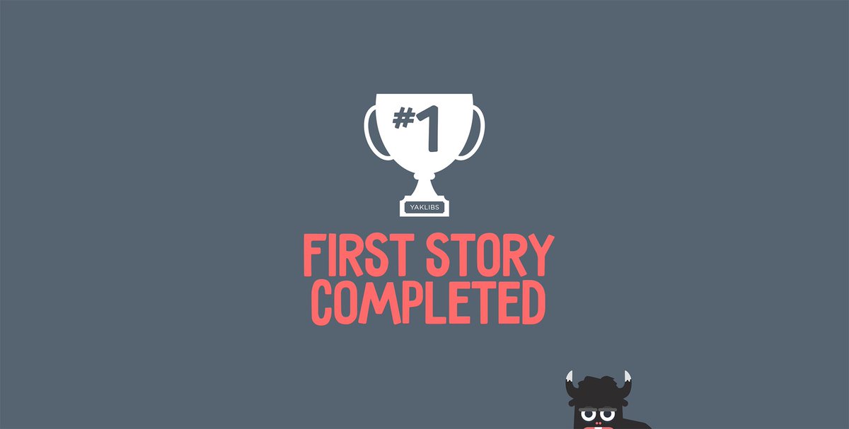 Bam! I just completed my first story on YakLibs.