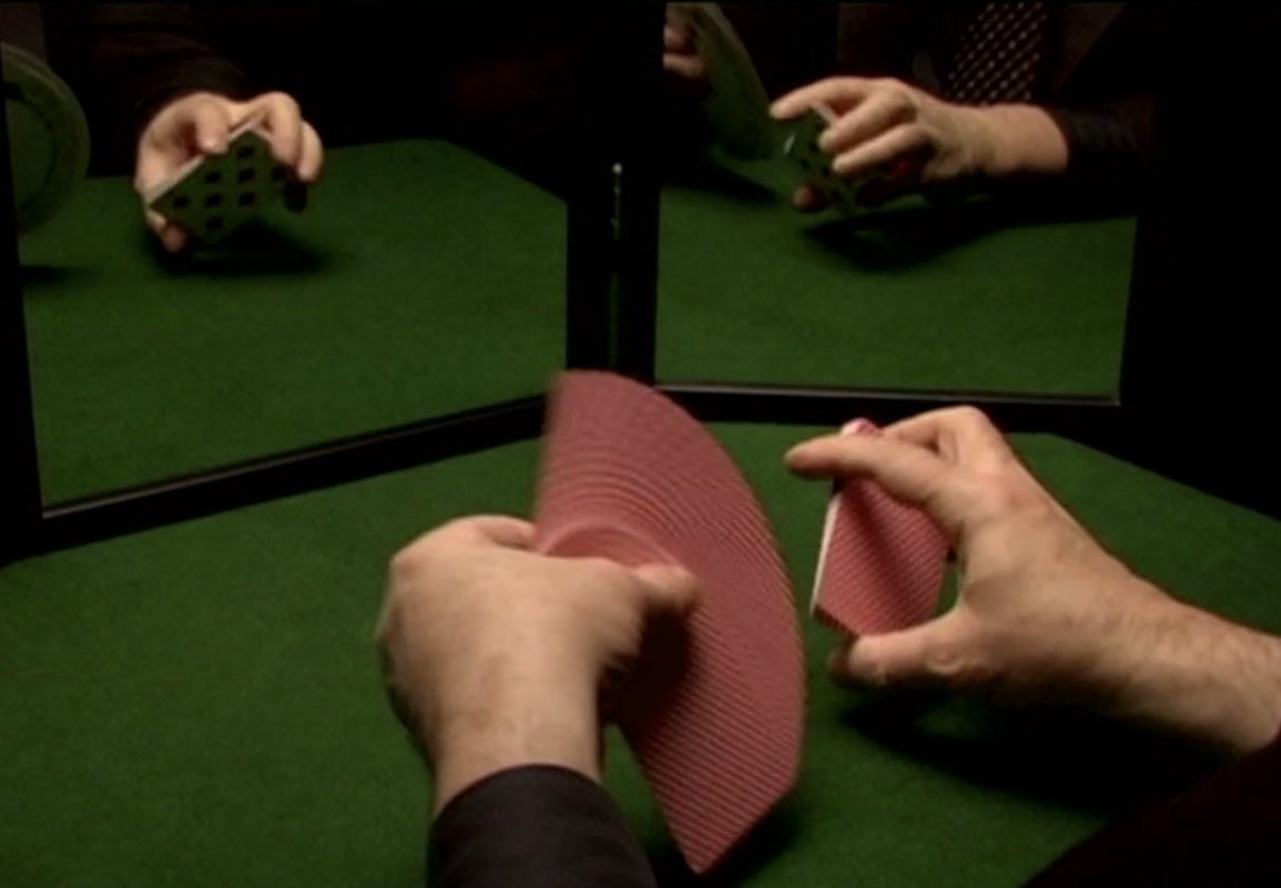 thejoekucharski's tweet photo. #Bales2019FilmChallenge
Dec 28: Card playing in a movie

Deceptive Practice (2012)

Beautiful docu on magician/actor Ricky Jay 
#CardPlayingDay #RIPRickyJay https://t.co/NECLXL8qBf