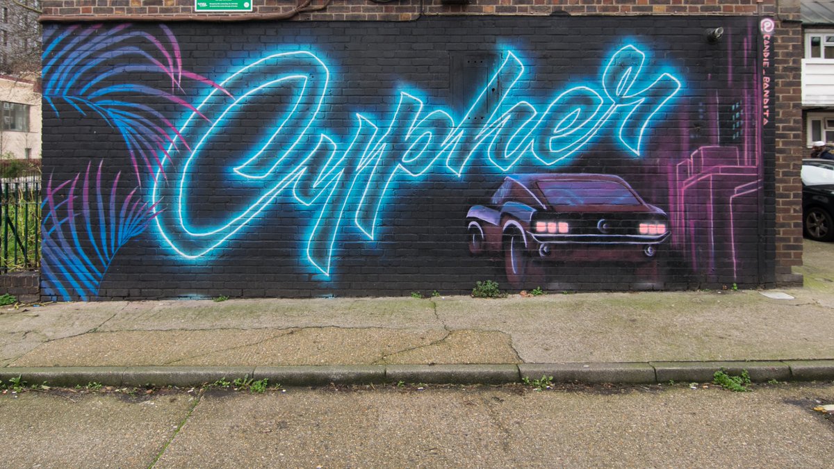 andyvee67's tweet photo. Three more from #Camden , @aerosolali in Cromer Street, Electric Blue from @AmyAshLDN / #candiebandita in Camden and @mrcenzgraffiti adding colour on the canal https://t.co/dpWpJgpTG5