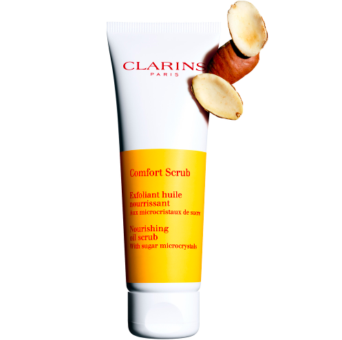 davelackie's tweet photo. I'm giving away Clarins' NEW Comfort Scrub - a natural nourishing oil face scrub with sugar micro-crystals. Very soothing &amp; nourishing. To enter, follow @davelackie &amp; RT https://t.co/9T3X6q3tMx