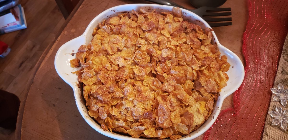 Name me something better than @chrissyteigen's French Toast Casserole with salted frosted flakes....