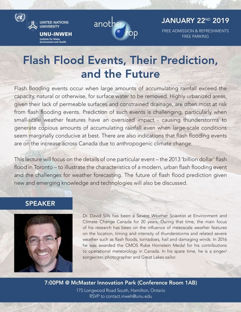 MacEMSD's tweet image. Climate Change has huge effects on the world around us, come learn more about the effects of flash flooding on January 22! 🧠🌐

Another Drop Lecture – Flash Flood Events, Their Prediction, and the Future #BrighterWorld #McMaster dailynews.mcmaster.ca/events/another…