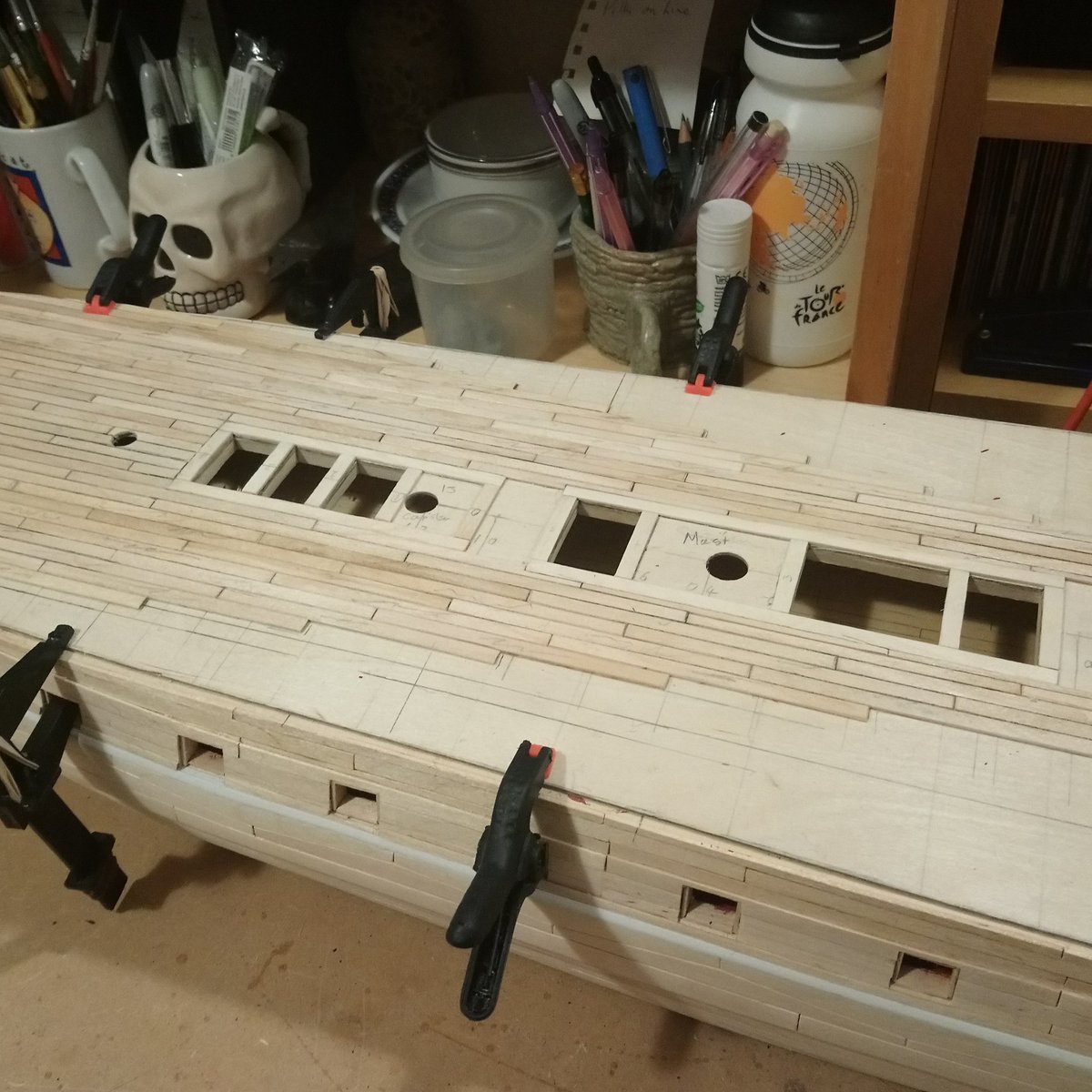 Planking so far... Steady progress