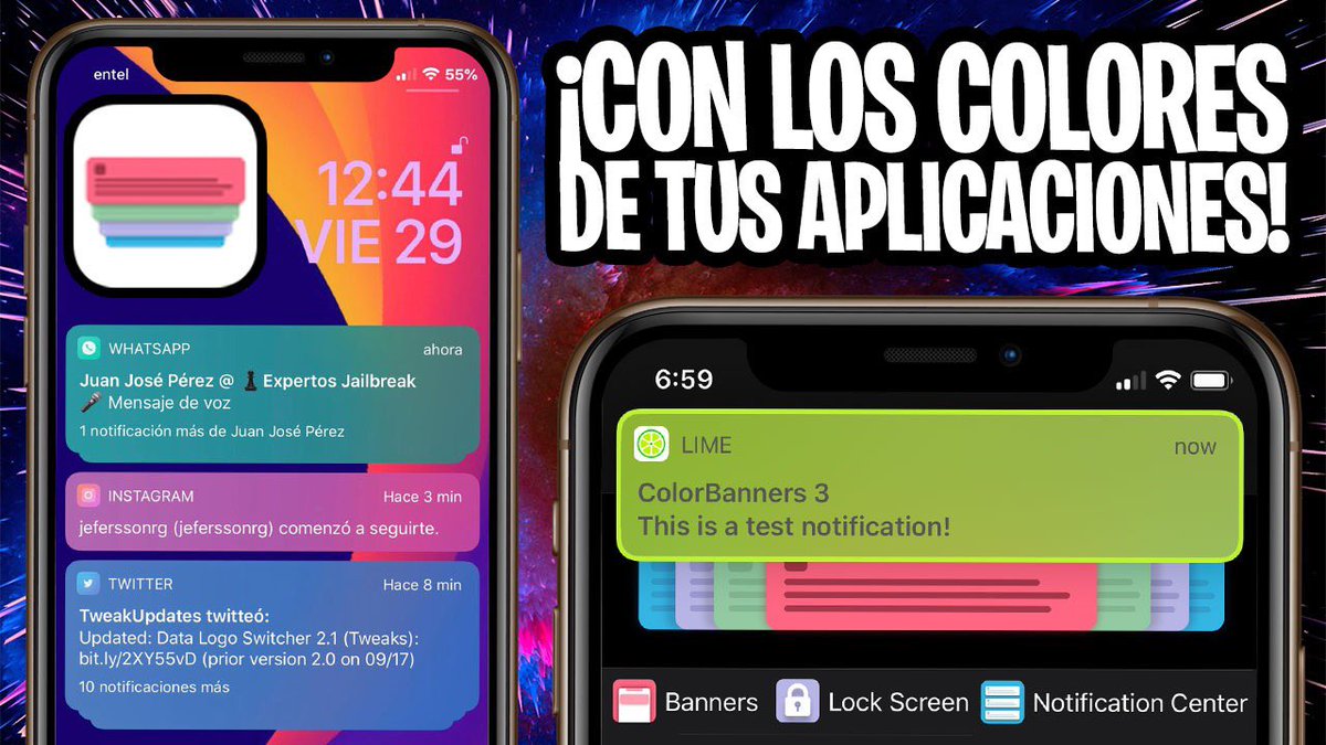 ProfeJuAntonio's tweet image. ‼️CAMBIA EL ASPECTO DE TUS ABURRIDAS NOTIFICACIONES✨

🎥 youtu.be/MxIb0dD-BF8

🎁 Regalo 3 licencias, deben seguir al developer @DavidJGoldman y a mí ➡️ dar ReTweet y ❤️ a este post!

✅ Mejora las notificaciones en:
1️⃣ Pantalla de bloqueo e inicio
2️⃣ Centro de Notificaciones