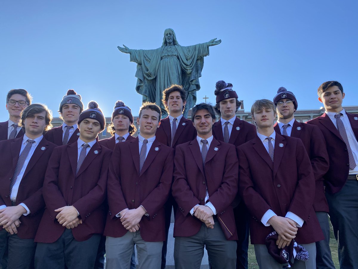 SJCIHockey's tweet photo. Thank you @MtStCharles for hosting the @MSCHldyFaceOff breakfast this morning! As always, such a #FirstClass event. Special thank you to Coach Guay for his hard work behind the scenes and Coach Belisle for the inspirational message about the Holy Spirit’s presence in all of us. https://t.co/asKZmnJjQI