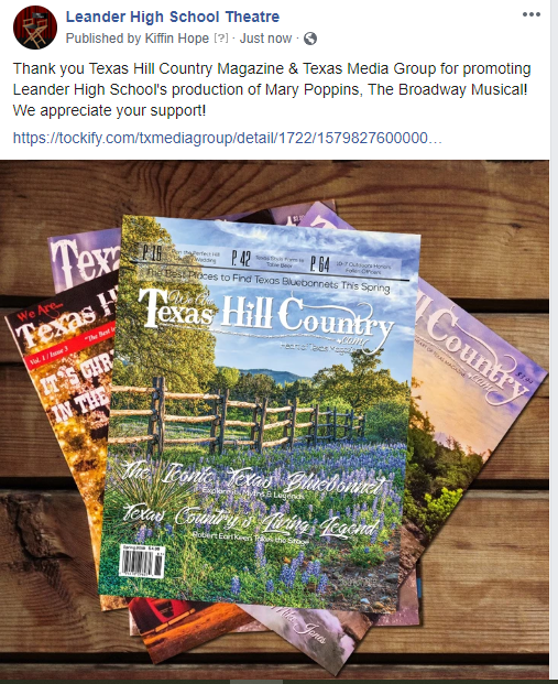Thank you <a href="/txhcm/">TexasHillCountryMag</a> for promoting our production of Mary Poppins, The Broadway Musical! tockify.com/txmediagroup/d…