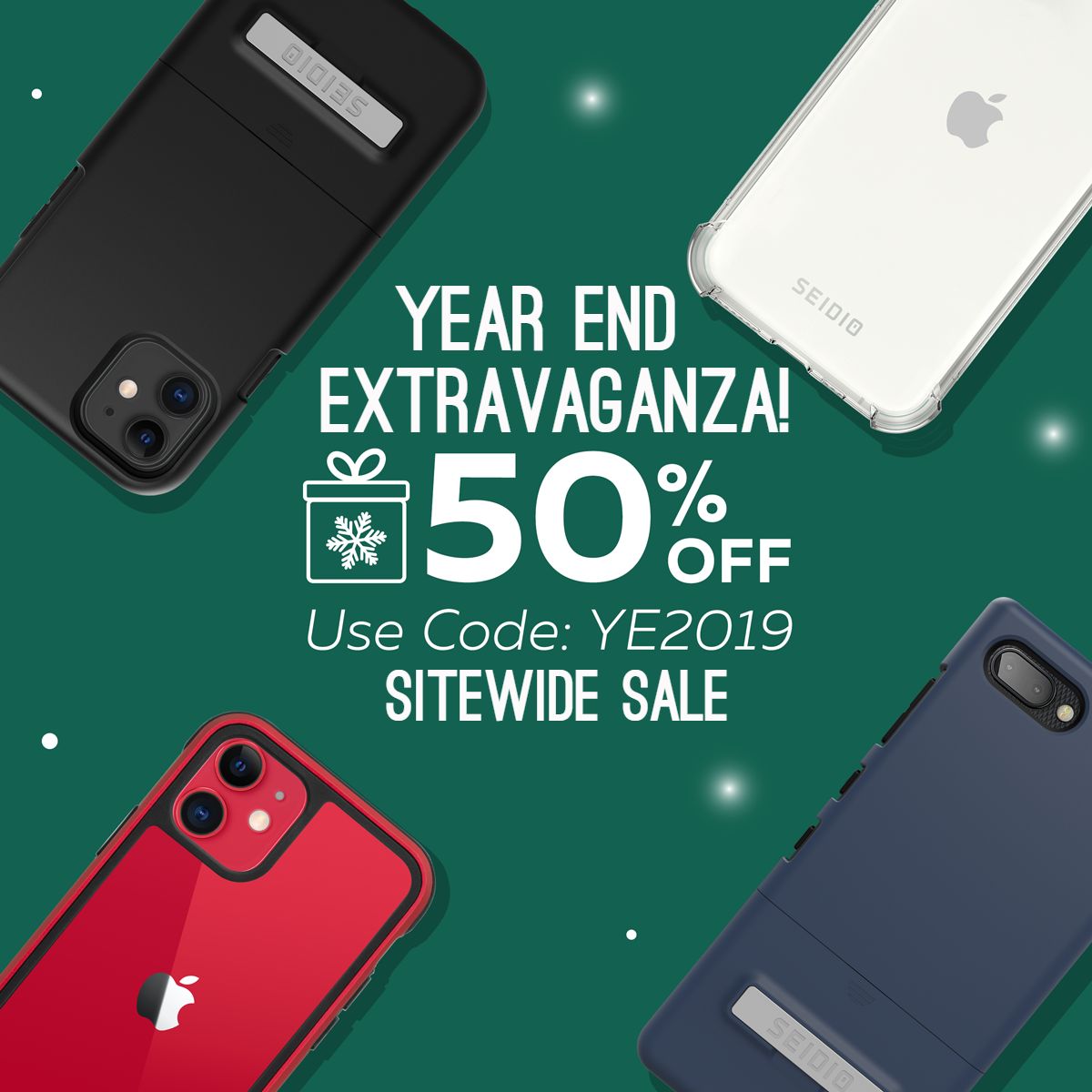 Seidio's tweet photo. Extra Extra! End of Year Extravaganza going on now! 50% off everything! You can't beat this end of year savings plan we have for you. Use code: YE2019 at checkout.

Shop: https://t.co/yllMjw88Ec https://t.co/hcnzGhFaGn