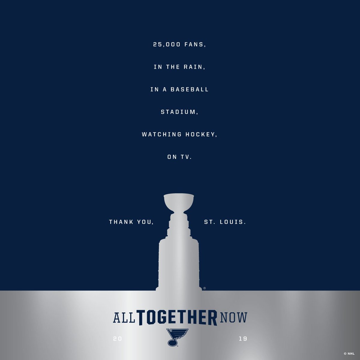 Cardinals's tweet image. Where were you... when the Blues made history?