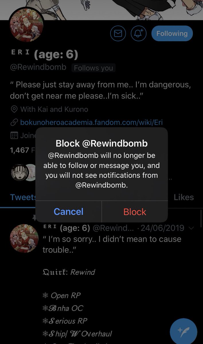 DisassembIy's tweet image. ⠀⠀⠀⠀⠀⠀⠀⠀⠀⠀⠀⠀ ⠀⠀⠀⠀⠀⠀⠀⠀⠀
      
» ... Absolutely disgusting. I, by mistake, did not check this Eri‘s profile before following back, regrettably assuming that an account roleplaying a child would be safe. 

Filth. 

⠀