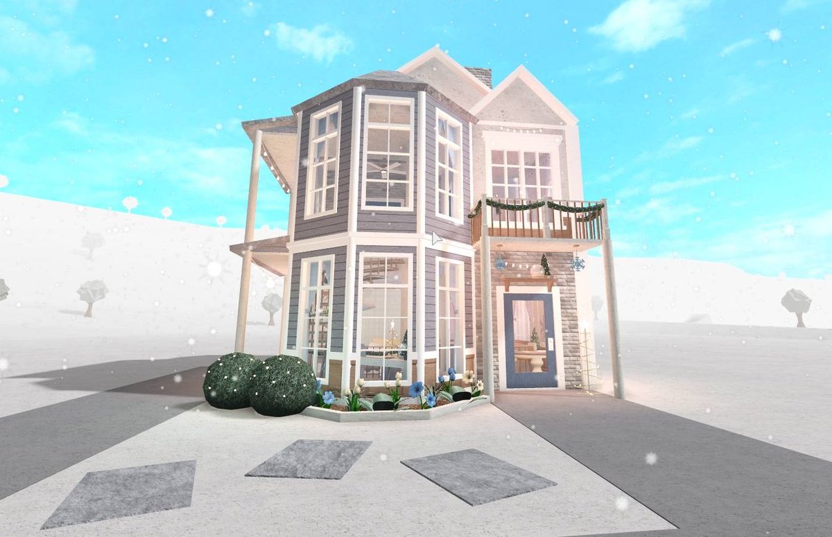 Code Rose On Twitter Winter Budget Townhouse Https T - roblox bloxburg 1 story house 30k