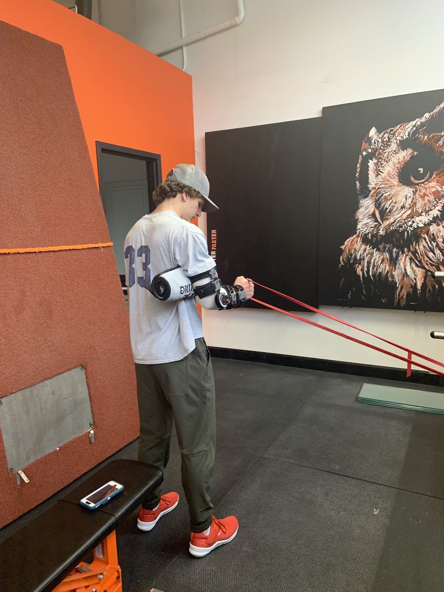 pforgion's tweet photo. ⁦@Cristian__17 working hard rehabbing at ⁦@ThePer4manceLab⁩ during the Christmas break.  Great to have him back home for a couple of weeks #TrustTheProcess https://t.co/a9vXEkk7b4