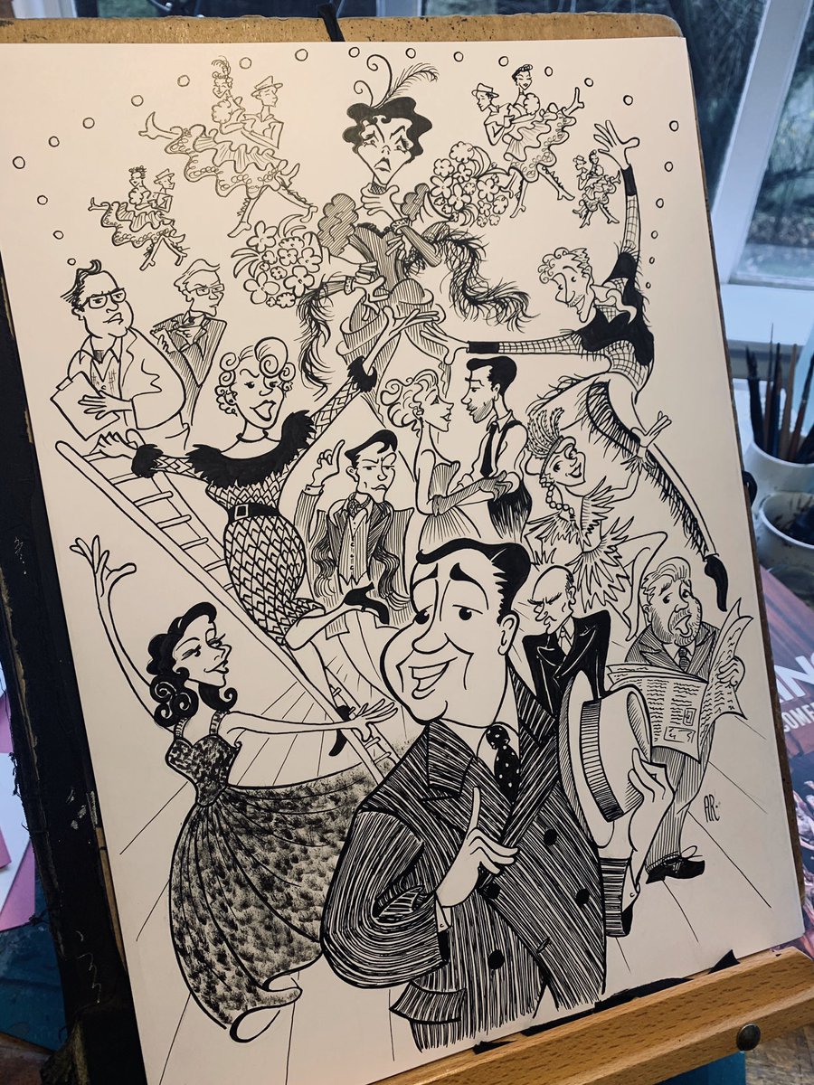 Saturday inking: Today celebrating <a href="/MusicalCurtains/">CurtainsTheMusicalUK</a> You only have another week to see this wonderful show and this fantastic cast in the west end!