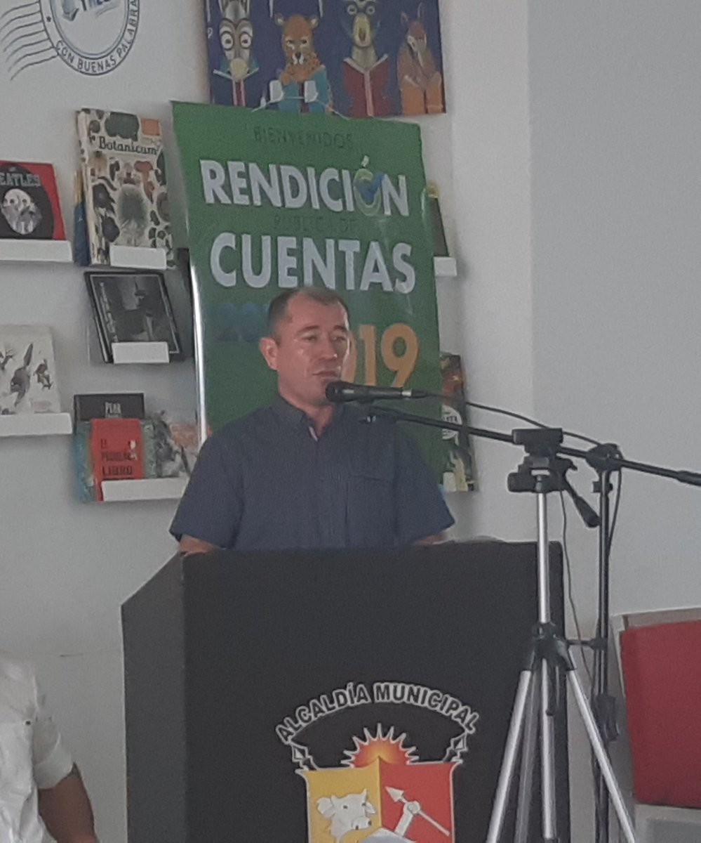 SuVersionY's tweet photo. Ahora se da inicio a la presentación del Informe de Rendición de Cuentas del Alcalde @FAVIOVEGAPAZ durante la vigencia 2016-2019. https://t.co/ZxRCbVElzB