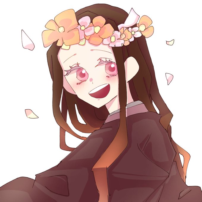 しゅわ㉛さんがTwitterに投稿した竈門禰豆子(鬼滅の刃)のイラスト。