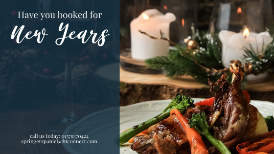 SpringerThe's tweet photo. We have a few tables left this New Years eve. Come and celebrate the new year with great food, drink &amp; company.
Click the link to book online now.
https://t.co/Egb82be4GT https://t.co/XXRbJ2t3y2