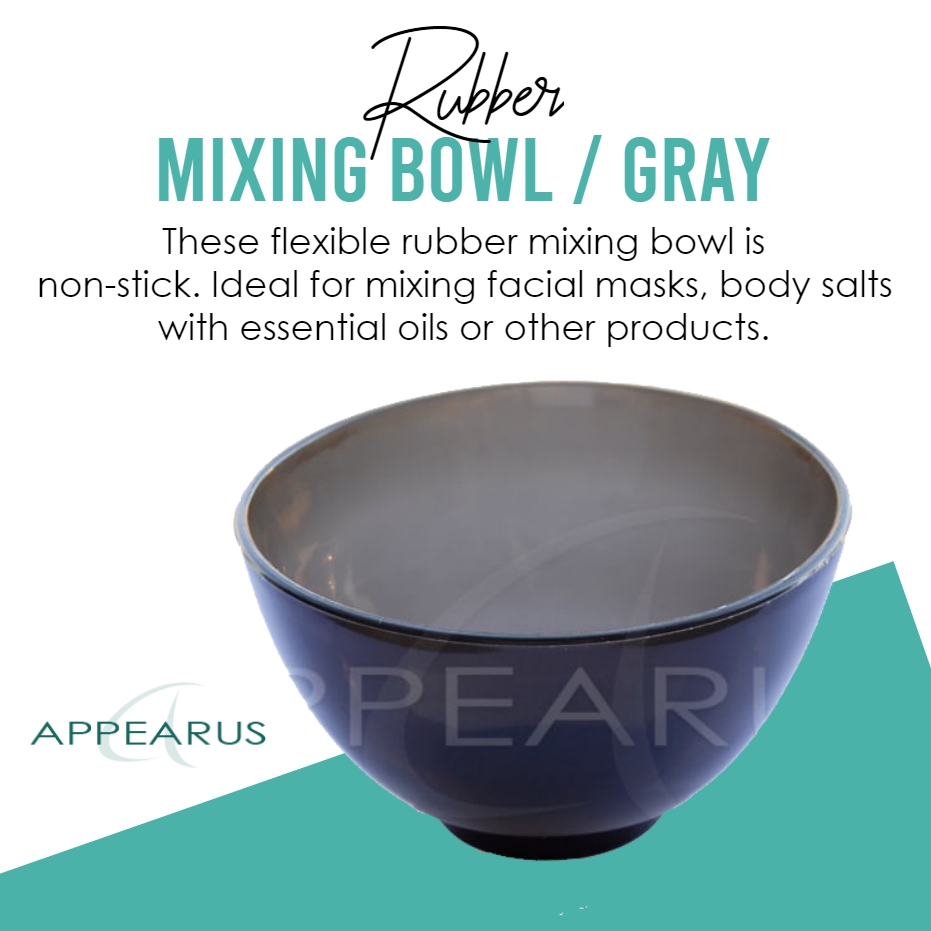 These flexible rubber mixing bowl is non-stick. Ideal for mixing facial masks, body salts with essential oils or other products.
-
For more details
 bit.ly/352ELmS

#appearus #spaapparel #sparobe #spawrap #headwear #undergarments #slippers #esthetics #estheticsupplies
