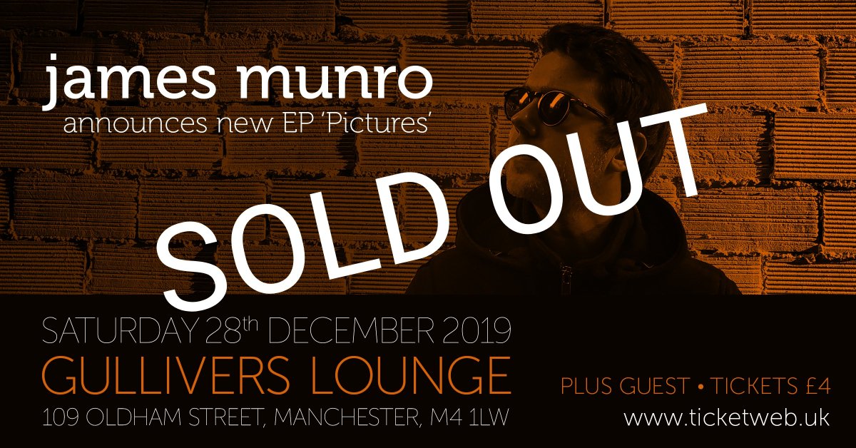 jamesmunromusic's tweet image. We're full! Thank you Manchester ✊ Doors open 7:30pm @GulliversNQ Show starts shortly after. Support from Liverpool's @MattLoughlinDay