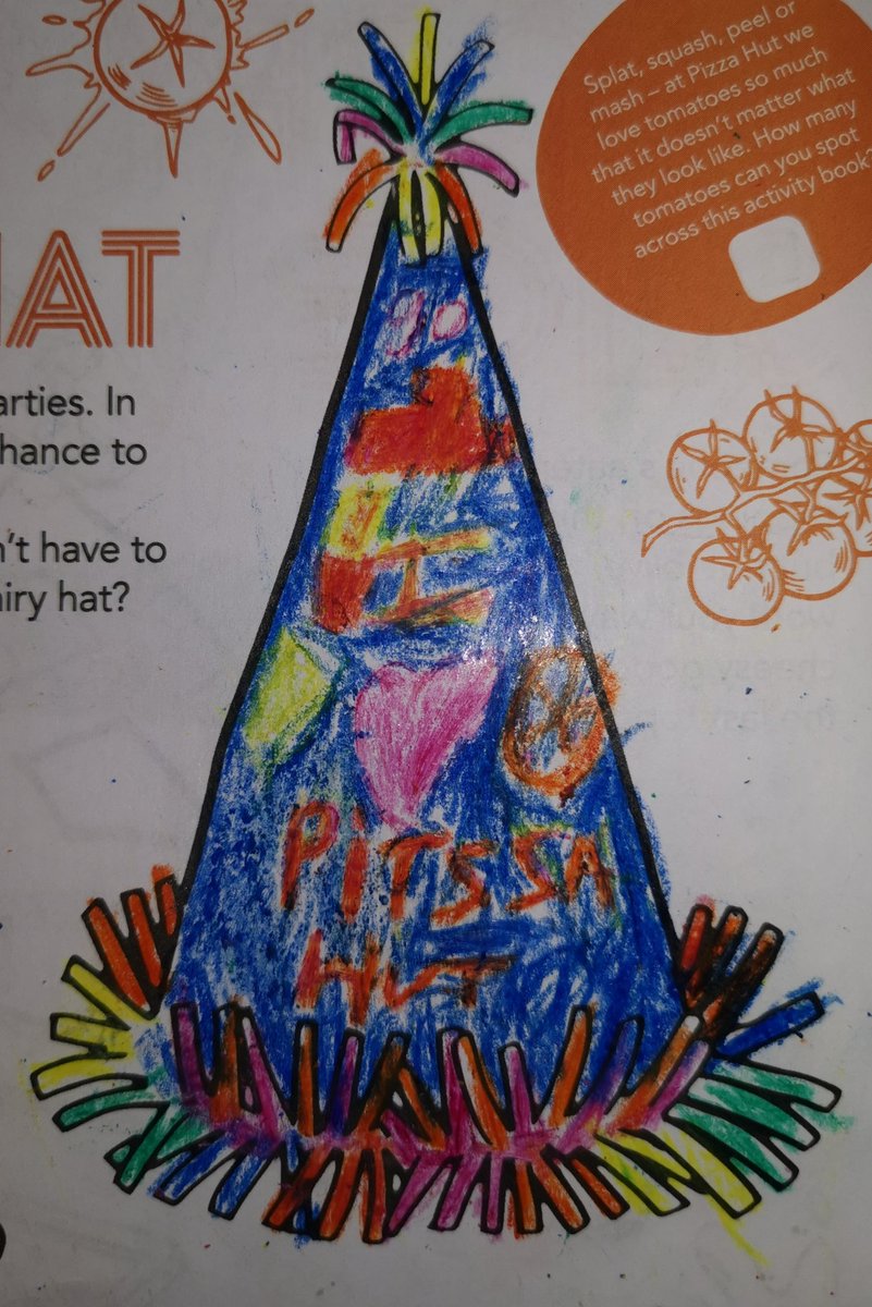 b33b13b's tweet photo. Party Hat Design today #PizzaHutBoss https://t.co/NU1cLWJ892