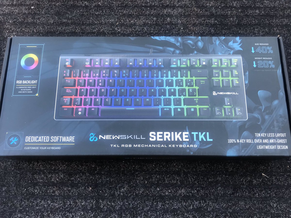 cunnartt's tweet photo. ¡Ya lo tengo en mi poder! El nuevo teclado de #newskill #SerikeTKL con la opción de #SwitchBrown a ver que tal sale 🥳🥳🥳 https://t.co/aZbvQKmnOZ