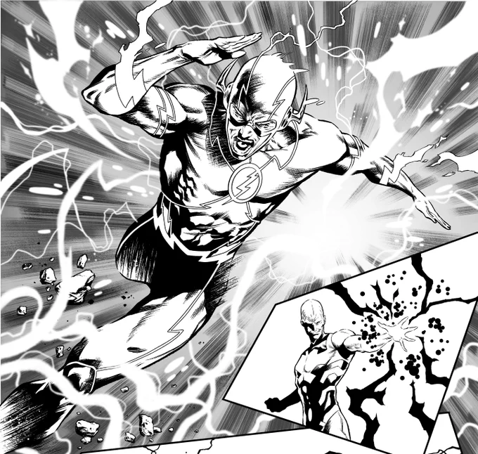 From Justice League #38! My inks of @Sampere_art's pencils 