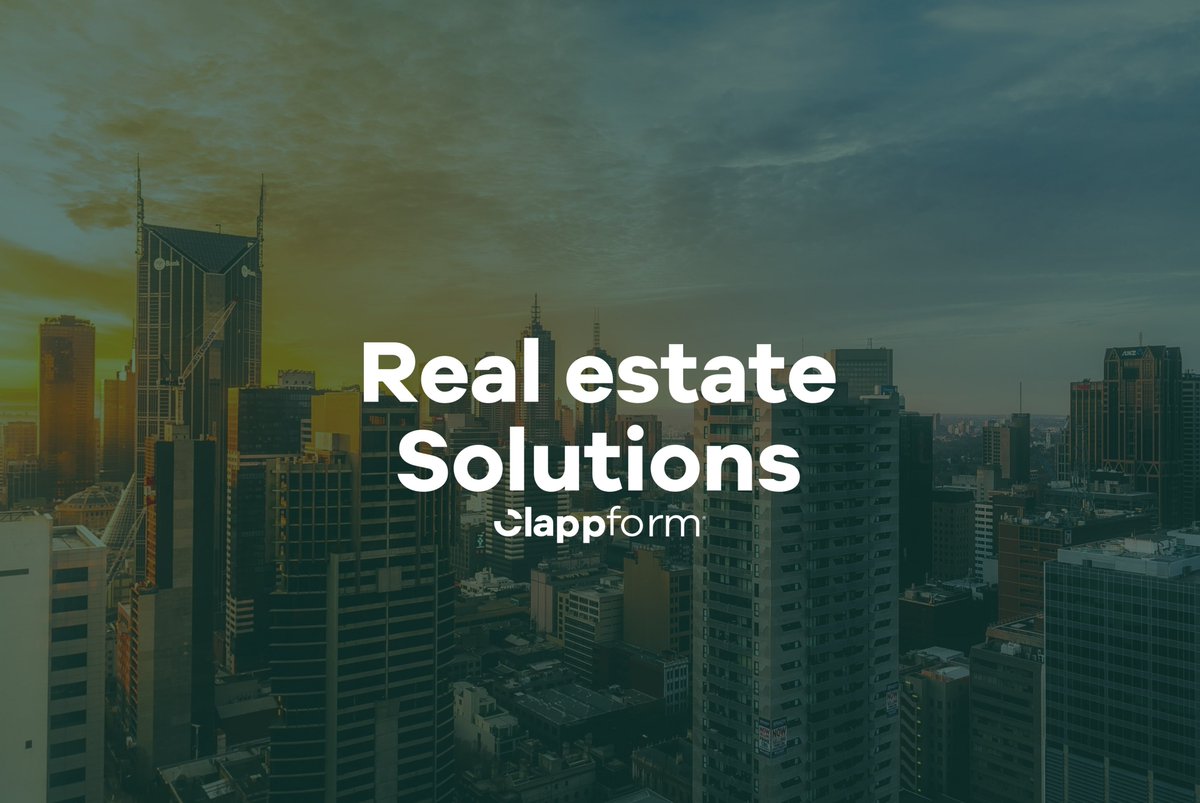Learn more at: clappform.com/real-estate #RealEstate #Analytics #Cloud #SaaS #ArtificialIntelligence
