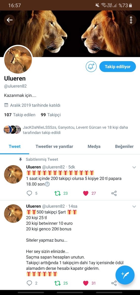 Hem tahminlerle kazandırıyor hem çekiliş ile kazandırıyor hemen takibe alın ve kazanmayı bekleyin @ulueren82