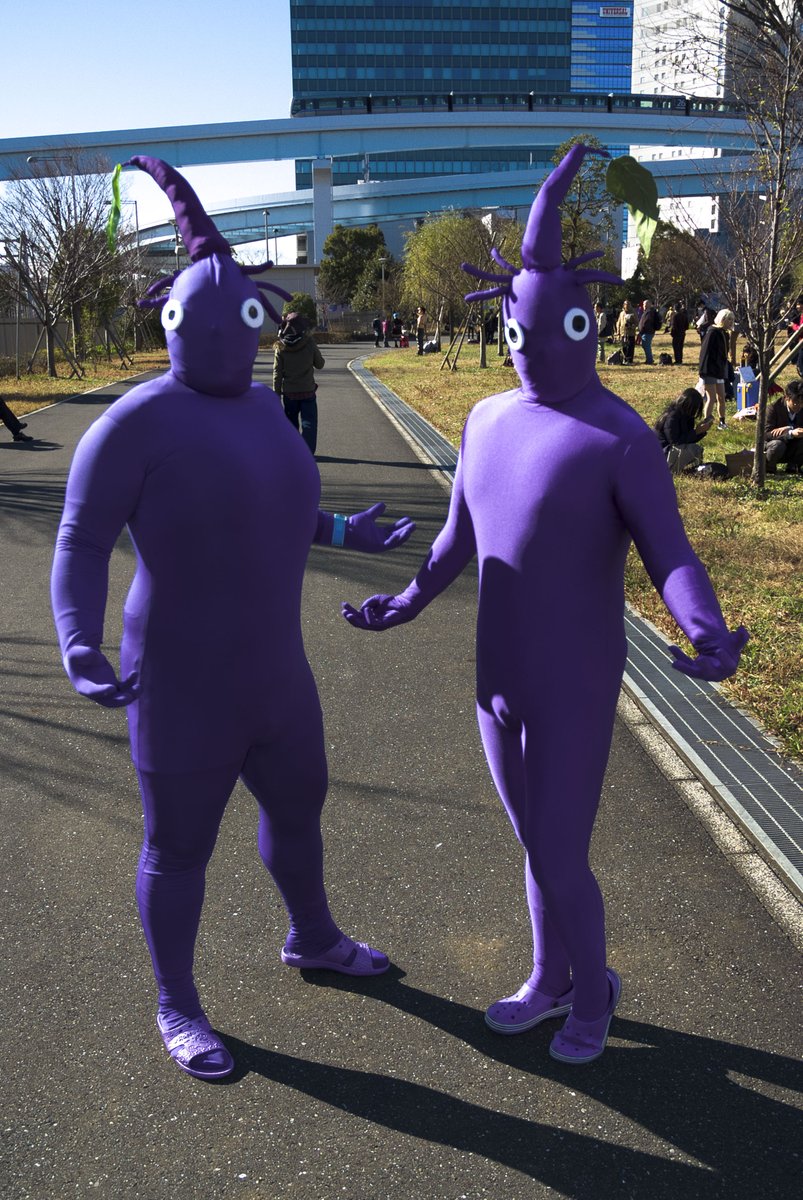 堕太郎 これは今日見かけた紫ピクミン C97コスプレ