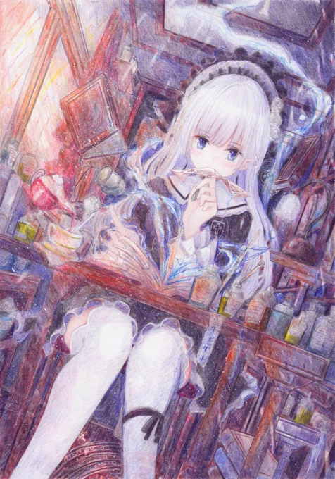 #2019年自分が選ぶ今年の4枚 
色鉛筆で描いた子達 