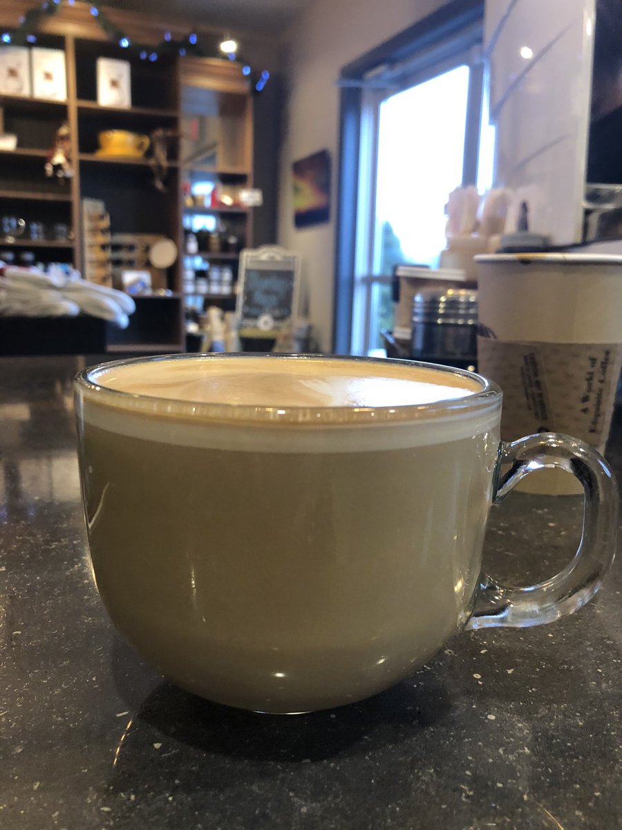 BadenCoffee's tweet photo. Looking for the perfect hot drink for today’s cold weather? Look no further! This candy cane latte with white chocolate and peppermint is the perfect drink for you! Keep Christmas going with this delicious specialty latte. https://t.co/HylW9qGaUW