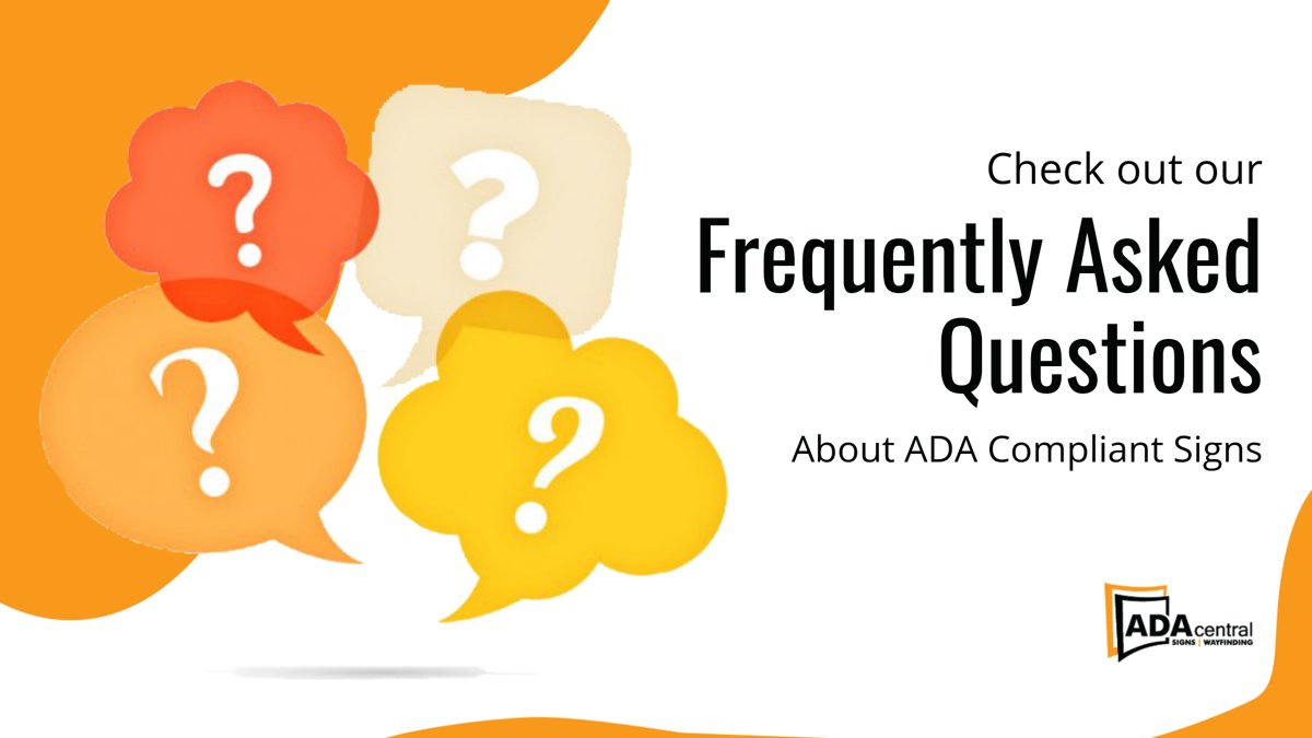 ADAsigns's tweet photo. Looking to make your first ADA Compliant Signs purchase? We have put together a list of frequently asked questions and common concerns to make your shopping a pleasant one at #ADA Central Signs! https://t.co/33CzLN1uVS  #ADASigns https://t.co/hium6xSsGQ