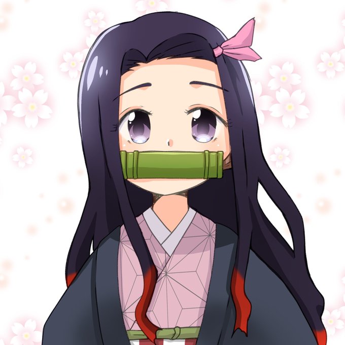 ただ健やかに生きていてねさんがTwitterに投稿した竈門禰豆子(鬼滅の刃)のイラスト。