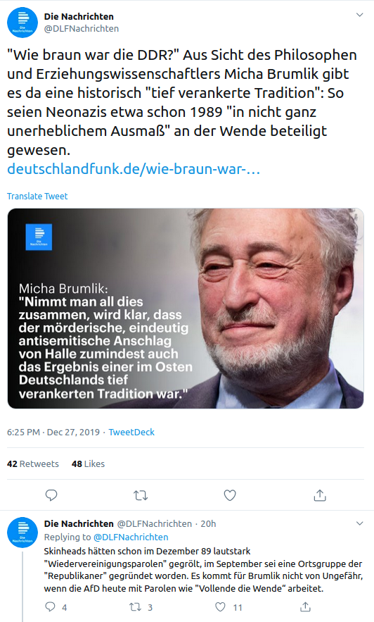 LGcommaI's tweet photo. Die #Brumlik'sche Formulierung "in nicht ganz unerheblichem Ausmaß" erinnert mich an die #Merkel'sche Formulierung "#ManchmalAufEineBestimmteArtFastBequem"
[vgl. https://t.co/BxTOGIJyme]

#Deutsch:#German
#DoubleNegation
#Euphemism
#Litotes
#Stil:#style https://t.co/vc84TJXxUA