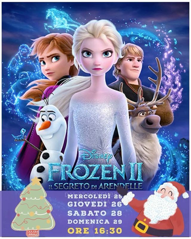 #Frozen 2 anche oggi e domani! 📆 sabato 28, domenica 29
🕟 ore 16:30
#cinema #castelnuovorangone #terredicastelli #modena #modenaedintorni #modena_dintorni #modenaprovincia #provinciadimodena #comesuperareilweekend #frozen2 ift.tt/2Q5f9kS