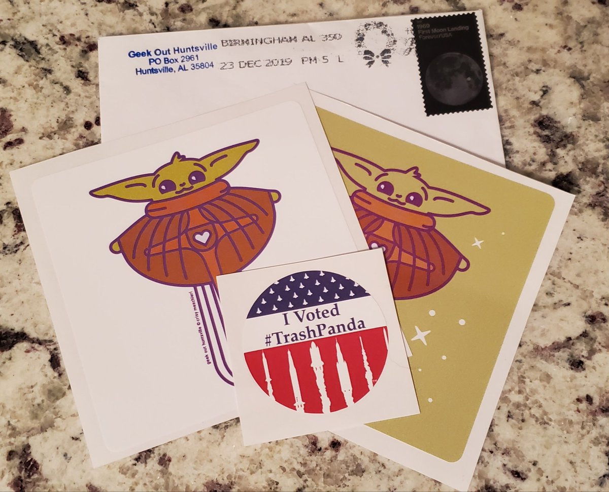 SethWalley's tweet photo. Shout out to @geekouthsv for the awesome stickers. https://t.co/UC4gfQhneB