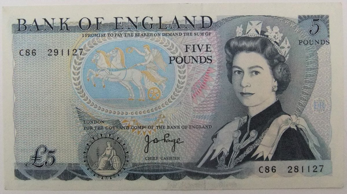 a_pendle's tweet image. PLEASE HELP !! - Any idea what this rare note is worth?
 This GB QE11 £5 bank note has 2 differing seriel numbers - C86 291127 in the top left corner then C86 281127 in the lower right corner!! - any valuations much appreciated!!

#Valuation #Help #RareBankNote