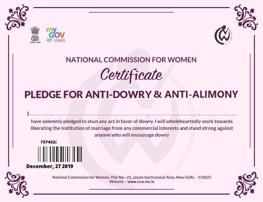 @sharmarekha @NCWIndia @MinistryWCD @PMOIndia @smritiirani There, fixed it.  As a society we have given a 'free' pass to women for too long. Time to stop this, Indian women on a daily basis are using marriage as an extortion tool from men. #GenderNeutralLaws. Include men in #DomesticViolenceAct, #Scrap498A. Pls watch @MartyrsMarriage.