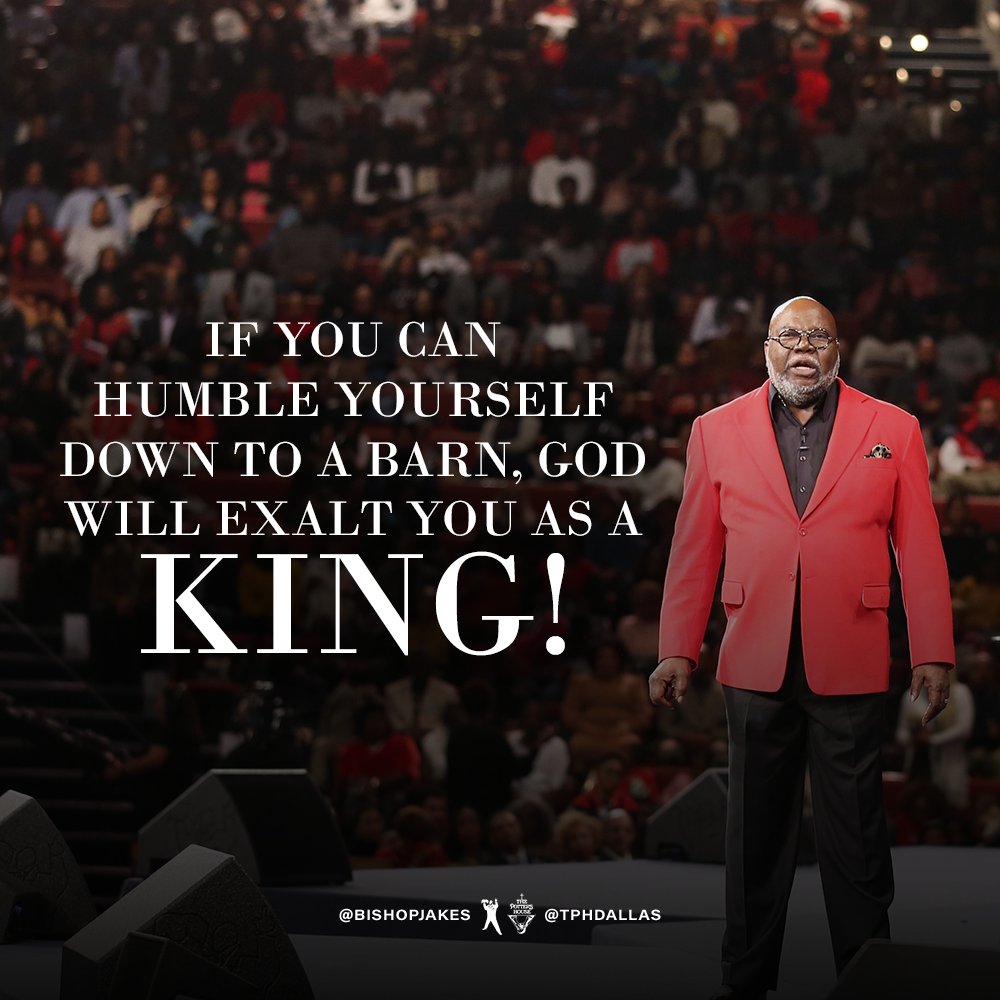 BishopJakes's tweet photo. An inflated ego could facilitate your demise. So, instead of sabotaging your destiny, govern yourself with humility; God will certainly honor you. (Proverbs 22:4).
Watch #RejoicingInRejection:
https://t.co/6TB6JThmtn https://t.co/umbu0ux56O
