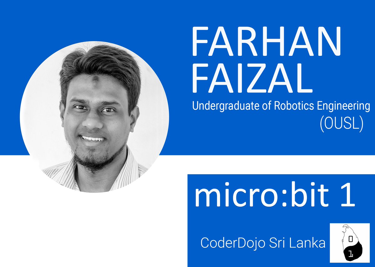 iamYLO_BOLT's tweet image. "FAITH is taking the FIRST STEP even when you don't see the whole staircase."- Martin Luther King, Jr.
Alhamdulillah First of all I would like to thank Dulan for giving me this opportunity with the belief that I will do a GOOD JOB at it Thank you so much.
#CoderDojoLK #microbit