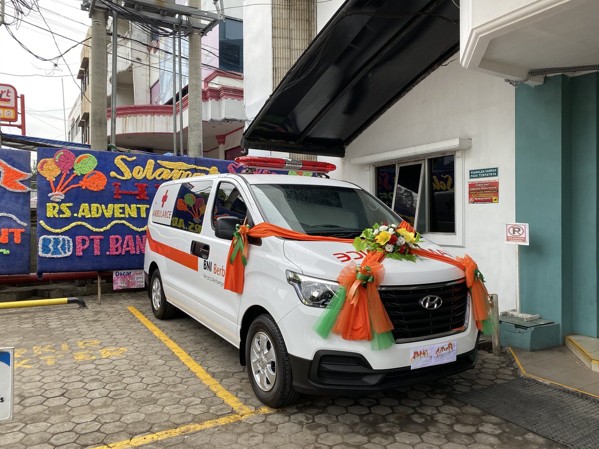 The BNI bank of Indonesia donated this van to the Adventist Hospital in Bandar Lampung. The Mayor requested the Adventist Church to start more hospitals like this one in other parts of the city.