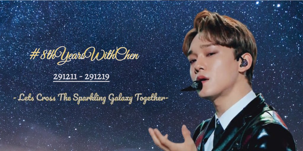 Selamat bang Chen 💞 walopun diriku baru jadi Soondinges 1 tahun setengah.... Diriku selaku fans bener2 ngehargain karya karya mu bang yang luar biasa 💞💞  #8YearsWithCHEN