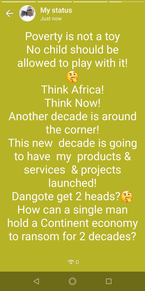 femibillions's tweet photo. I am solution to the cry of millions all around the world. Africa an answer has come! I am joining Dangote and a host of others to move Africa forward to where it should be.
#Iamananswer
#Africa https://t.co/HXXbFy0ZUb