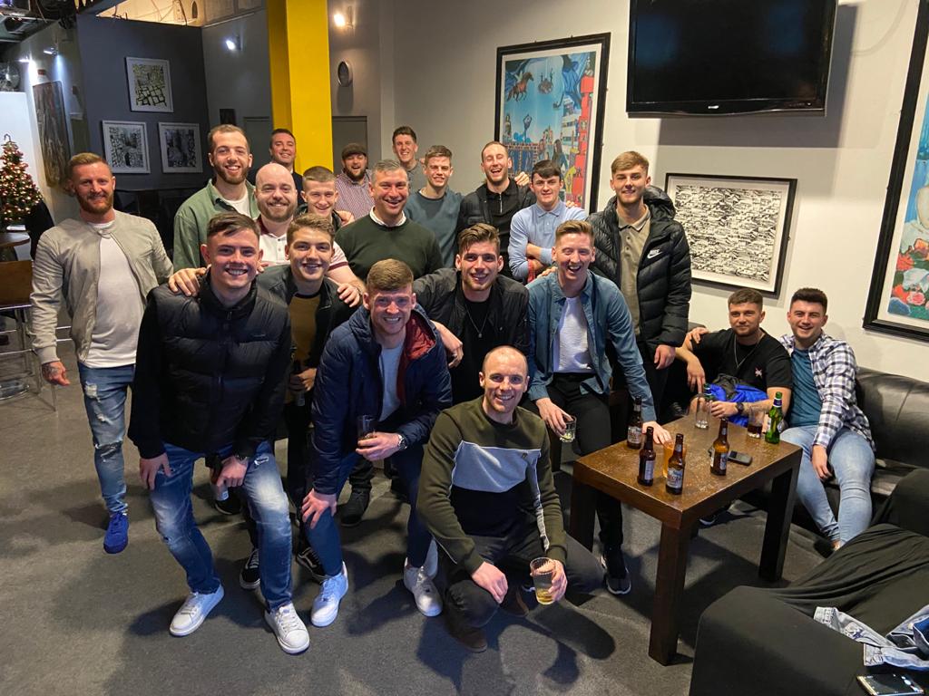 The first team squad having a fully deserved team day out today at Citigolf in Belfast, enjoy lads 🍻