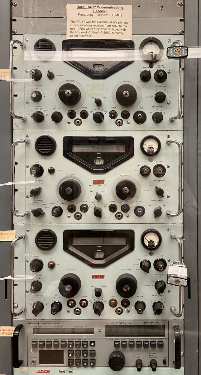 VE3XRA's tweet photo. Ottawa ARC members operating VA3RAC for the RAC Canada Winter Contest from the Diefenbunker, Canada's Cold War Museum (about 10m below ground!).  Surrounded by vintage equipment from the 50s and 60s that dwarf our modern radios! @ractweets @OttawaARC https://t.co/EQYSvKCZG6